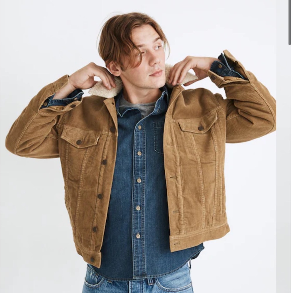Madewell Corduroy Sherpa Jacket EUC size medium